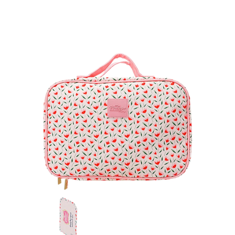 The Vintage Cosmetic Company Tulip Square Carry Bag