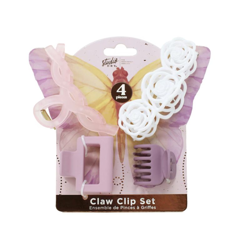 Studio Dry Butterfly Claw Clip Set 4Pcs