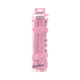 Heatless Satin Foam Curler Pink Leopard